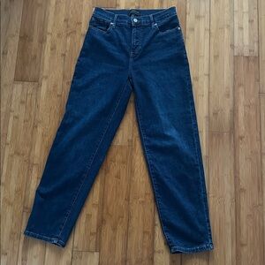 Banana Republic Washwell High Rise Straight Leg Dark Wash Jeans Size 2 EUC